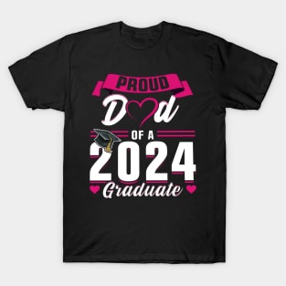 Proud Dad Of A 2024 Graduate Senior Graduation T-Shirt